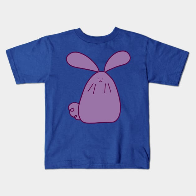 Purple Bunny Kids T-Shirt by saradaboru